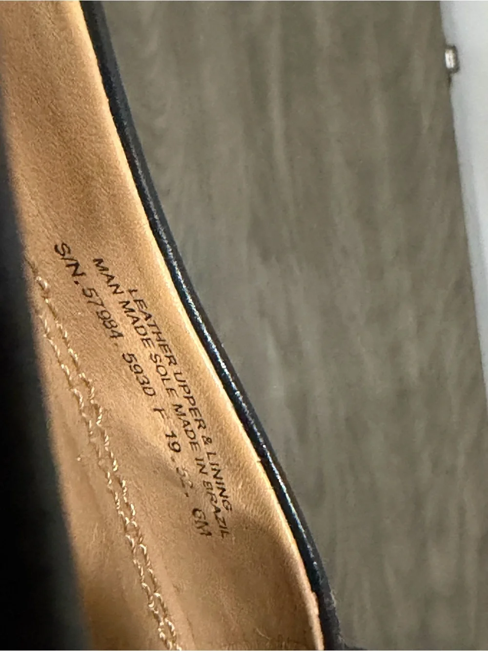 Tory Burch Black Leather Logo Round-Toe Ballet Flats